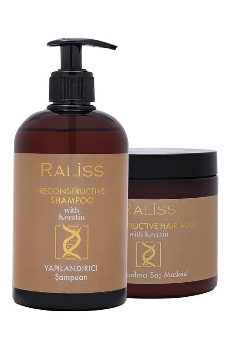 Raliss Yapılandırıcı Keratin Şampuan + Yapılandırıcı Keratin Saç Maskesi