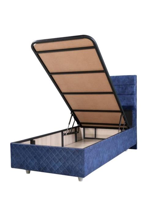 yatakchi Paristek Kişilik Yatak Seti Yatak- Baza- Başlık Mavi