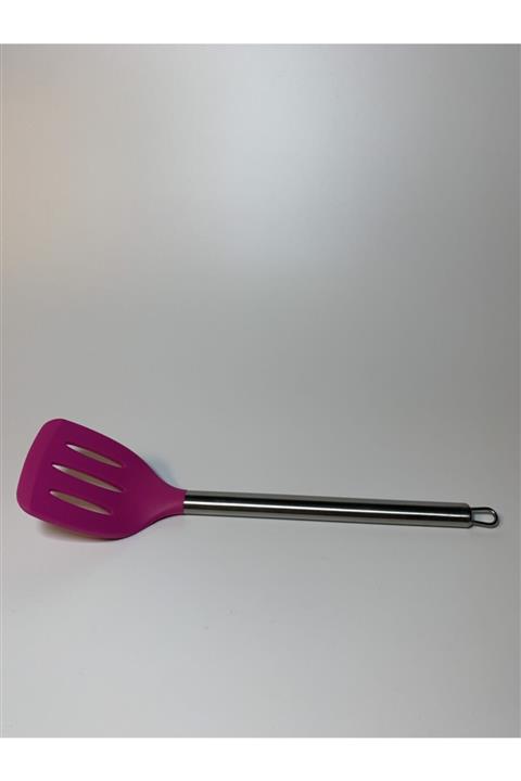 ACAR HOME Metal Saplı Silikon Spatula Mor