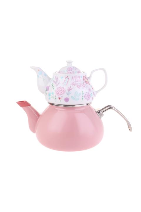 Karaca Levin Emaye Porselen Çaydanlık Takımı