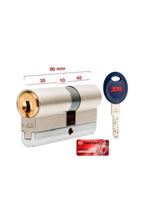 Kale Kilit Kale Tüpten Şifreli Silindir - Nikel (5 Anahtarlı) 164 Cec 90 Mm