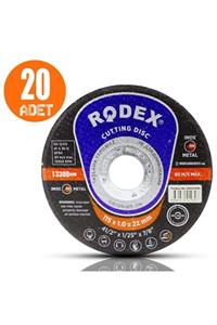 Rodex Spiral Taşlama Inox Metal Kesici Taş Diski 115x1 Mm (20 Adet)