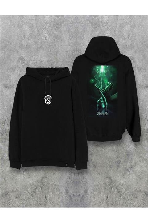Darkia Harry Potter Slytherin Çift Taraf Baskılı Kapşonlu Özel Tasarım Hoodie