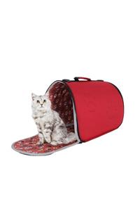 eBavul Katlanabilir Kedi Taşıma Çantası Kdkp19019 Kırmızı