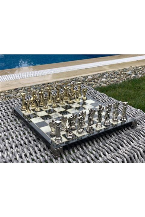 POLO BLUE Antik Roma Melek Figürlü Satranç Seti