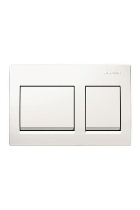 Geberit Alpha15 Kumanda Kapağı Çift Basmalı (beyaz)