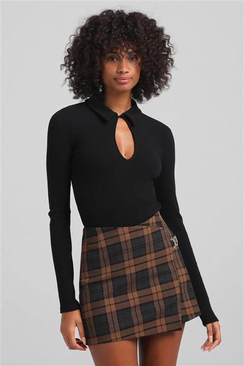 Bershka Uzun Kollu Polo Yaka Body