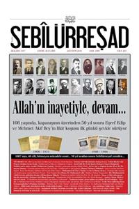 Sebilürreşad Yayınevi Si Ağustos 2016 Sayı: 1008