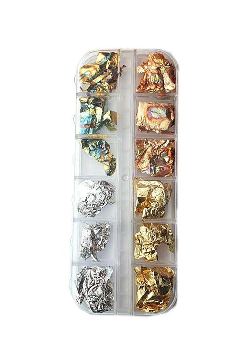 YAYOGE Nail Art 12li Folyo Dizayn Süsleme Set