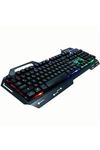 BCA Konfulon V1 Rgb Işıklı Metal Yüzey Türkçe Q Oyuncu Klavye