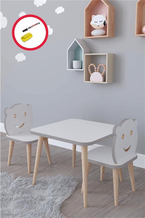 Cello Kids Çocuk Masa Sandalye Takımı 2 Sandalye 1 Masa