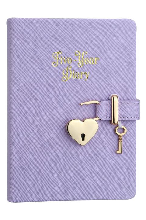 Victoria's Journals 5 Yıllık Tarihsiz Ajanda Hush Hush Kilitli Lila