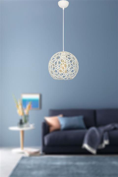 VENON Güven Avize Osmanlı Tekli Kasa Beyaz (kablolu Tesisat)