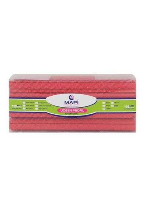 Mapi Sırtlık 8 Mm Üçgen Kırmızı 100 Lü 2140803 (1 Paket 100 Adet)
