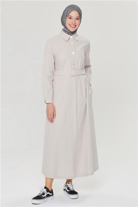 Armine Kadın Pardesü Gri