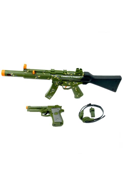 Güven Toys Power Gun Kulaklıklı Asker Silah Seti 34200