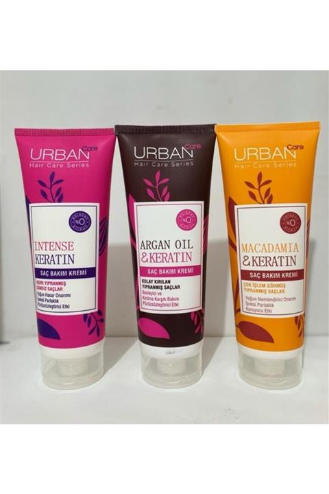 Urban Care Intense Keratin Saç Kremi + Argan Saç Kremi Alana Macadamia Saç Kremi Hediye