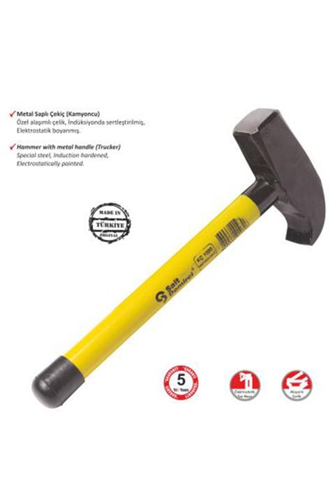 Sait Demirci Kamyoncu Metal Saplı Çekiç 2000 Gr