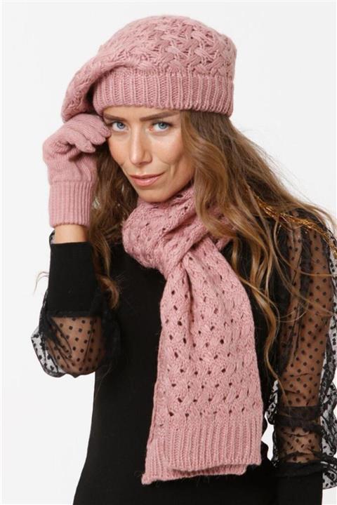 End Point Pudra Atkı Bere Eldiven Takımı - 3'lü Set