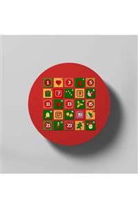 Fizello Advent Calendar Christmas Design Bardak Altlığı