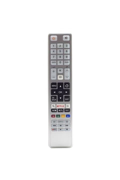 Toshiba Weko Kl Toshıba Ct-8054 Netflıx Tuşlu Beyaz Lcd/led Tv Kumanda