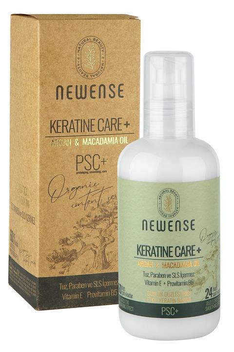 NEWENSE Keratin Kremi Argan Ve Makademya Yağlı Vitamin E - B5 Vitaminli Içeren Bakım Ince Saçlar Için 250ml