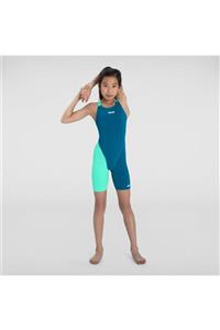 SPEEDO Kız Çocuk Mavi Yüzücü Mayosu