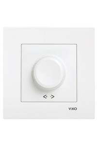 VİKO Karre Rotatif Dimmer Rl 600 W/va Çerçeve Dahil