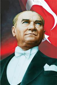 hazar bayrak Atatürk Posteri 100x150 cm Baskılı