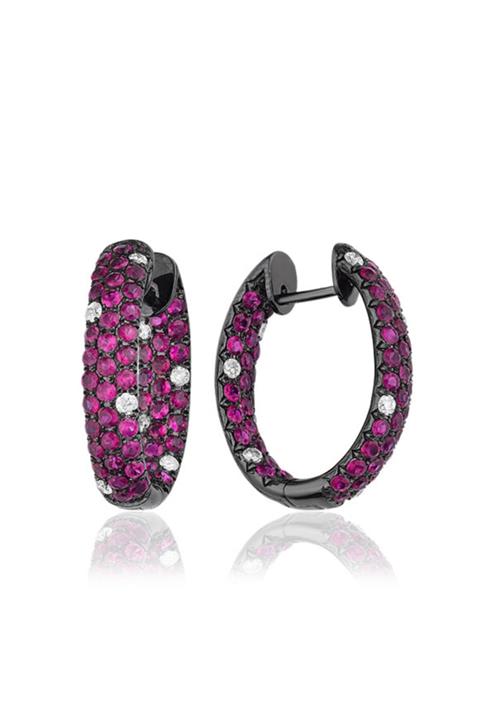 Emel Pırlanta 3.15 Ct. Pırlanta Yakut Küpe