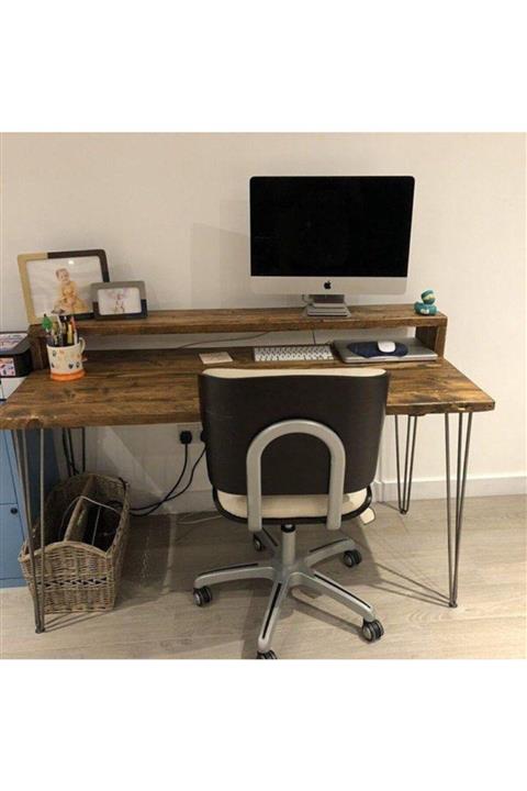 AFATABEY Ahşap Masif Çalışma Masası 120*60cm