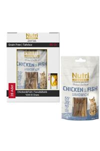 Nutri Feline Duck Tahılsız %95 Ördekli Kedi Ödülü 28x50 gr