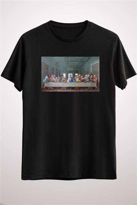İLA Tshirt Unisex Siyah The Last Supper Office Edition Classic T-shirt