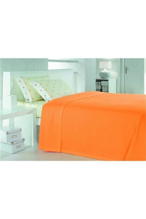 Sarev Tek Kişilik Pike Takımı Eva V5 Turuncu