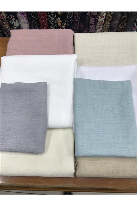 etuval Linen Etamin Punch Ve Pano Kumaşı Kırık Beyaz 75x160
