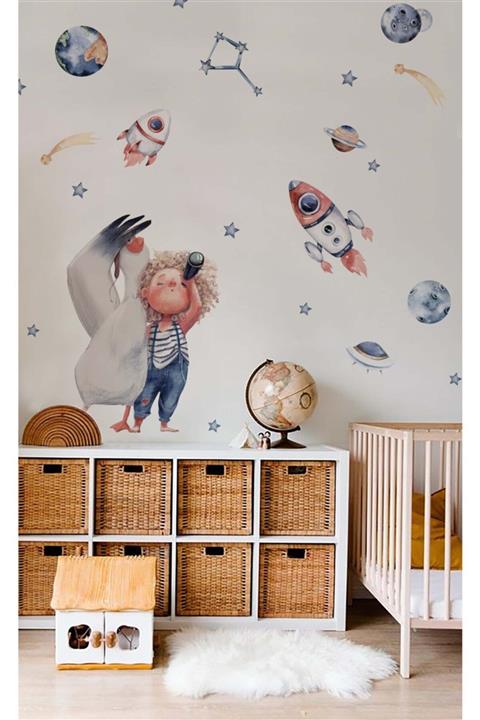 MUSE TASARIM Kaşif Çocuk Duvar Stickerı