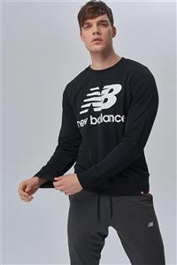 New Balance Erkek Sweatshirt - MT91548 - MT91548-BK