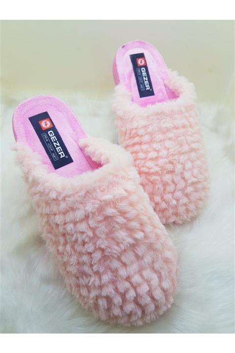 GEZER Kadın Toz Pembe  Kışlık Ev Terlik