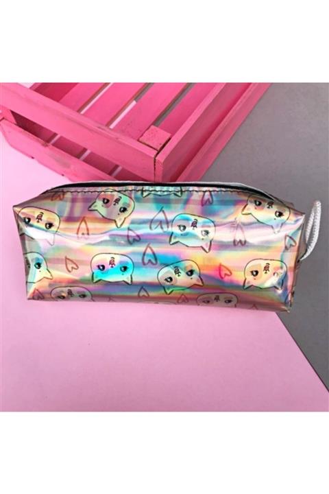 Taros Fancy Kedi Desenli Kalem Çantası