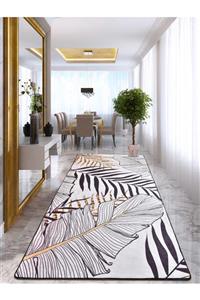 Chilai Home Herbal Djt Kaymaz Taban Kesme Halı Yolluk , Yıkanabilir Kaymaz