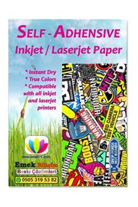 Emek 100 Adet A4 Mürekkepli Ve Laser Yazıcı Için Yapışkanlı Sticker Kağıdı