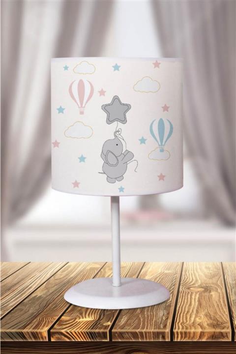 Moonstar Online Uçan Fil Krem Çocuk Odası Abajur
