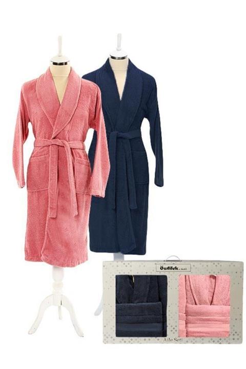 Özdilek Bornoz Takımı Trendy Aile Seti Bornoz Takımı Çift Kişilik