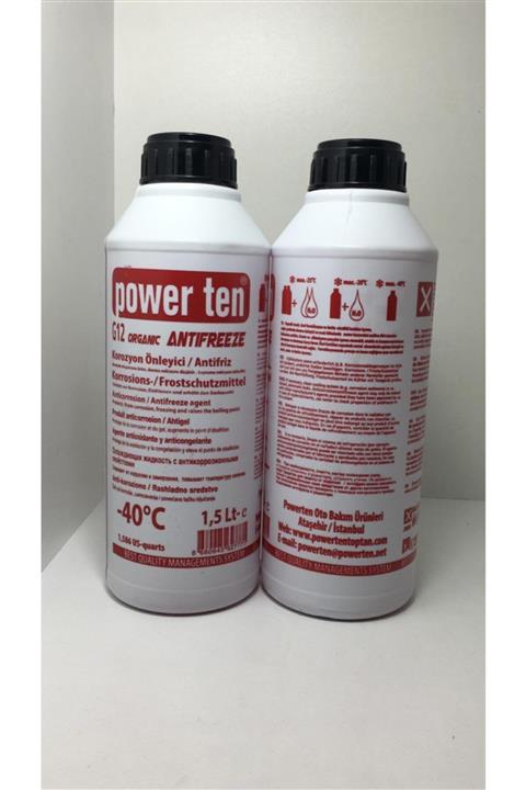 Powerten Kırmızı Antifriz 1,5lt 2 Adet