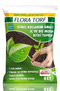 Yörük Ziraat Flora Torf Saksı Çiçek Toprağı Perlit Katkılı 6lt