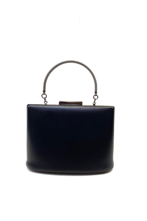 Busrabags Siyah Mat Liva Kadın Gece Abiye Çanta