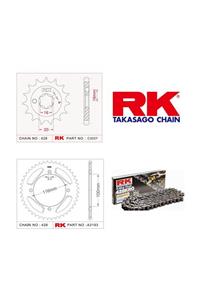 RK Kawasaki Kx 85 Rk O-Ring Zincir Dişli Set 428 Kro 14/50T(2001-2018)