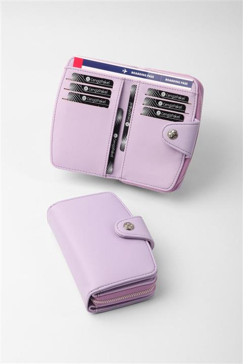 CENGİZ PAKEL Orta Boy Kadın Cüzdan 65257 Lila