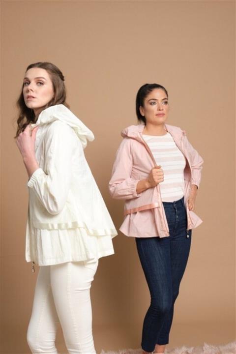 tuseja Kadın Ekru Chuva Yağmurluk