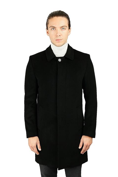 Centone Kaşe Bebe Yaka Uzun Palto 20-0208